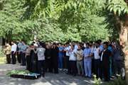 تشییع پیکر پرستار فداکار بخش PICU شادروان صابر زند در بیمارستان فوق تخصصی کودکان حکیم
