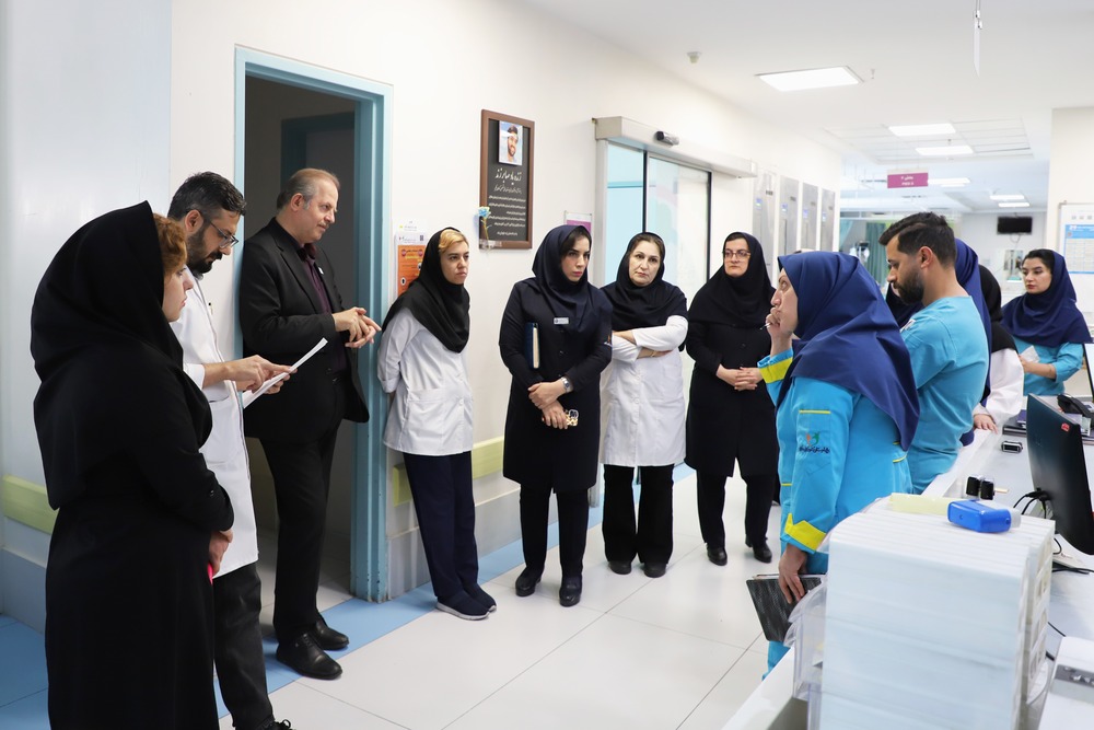 برگزاری راند ایمنی بیمار در بخش PICU بیمارستان فوق تخصصی کودکان حکیم