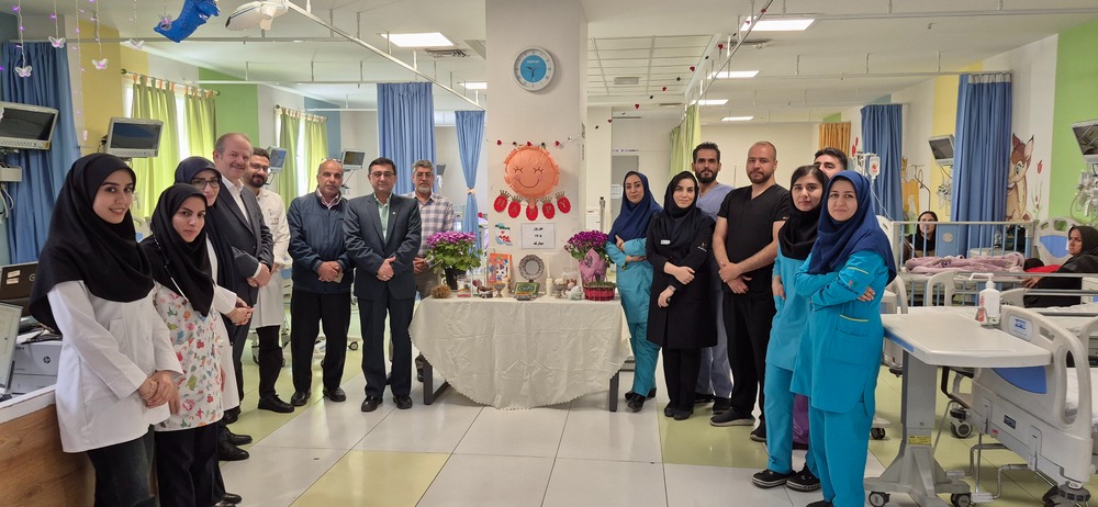 بازدید رئیس دانشگاه علوم پزشکی تهران از بیمارستان فوق‌تخصصی کودکان حکیم در دومین روز بهار